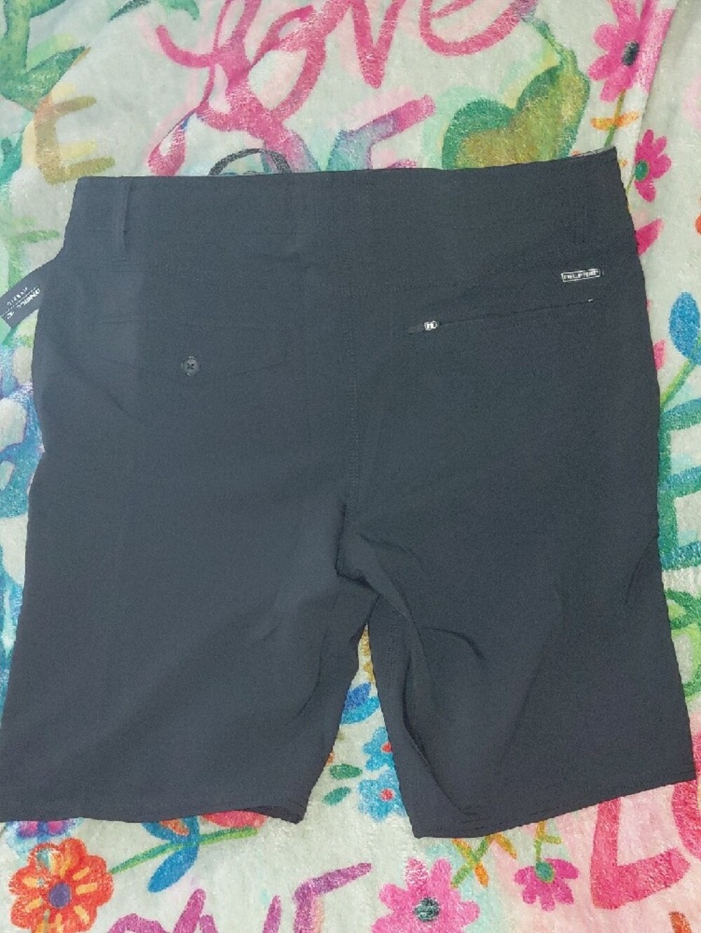 O'Neill Black Men's Hybrid Shorts with Gray Drawstring - Picture 5 of 5